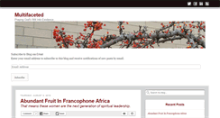 Desktop Screenshot of multifacetedblog.net